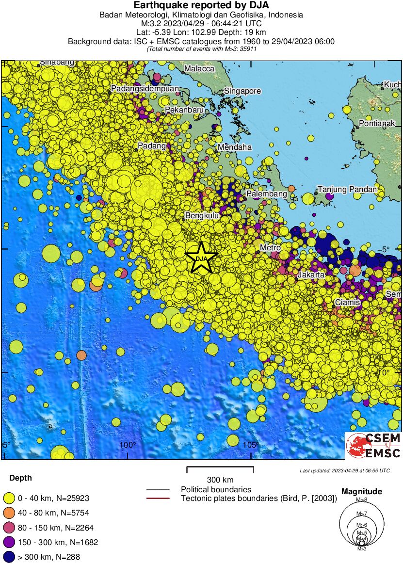 wide historical seismicity