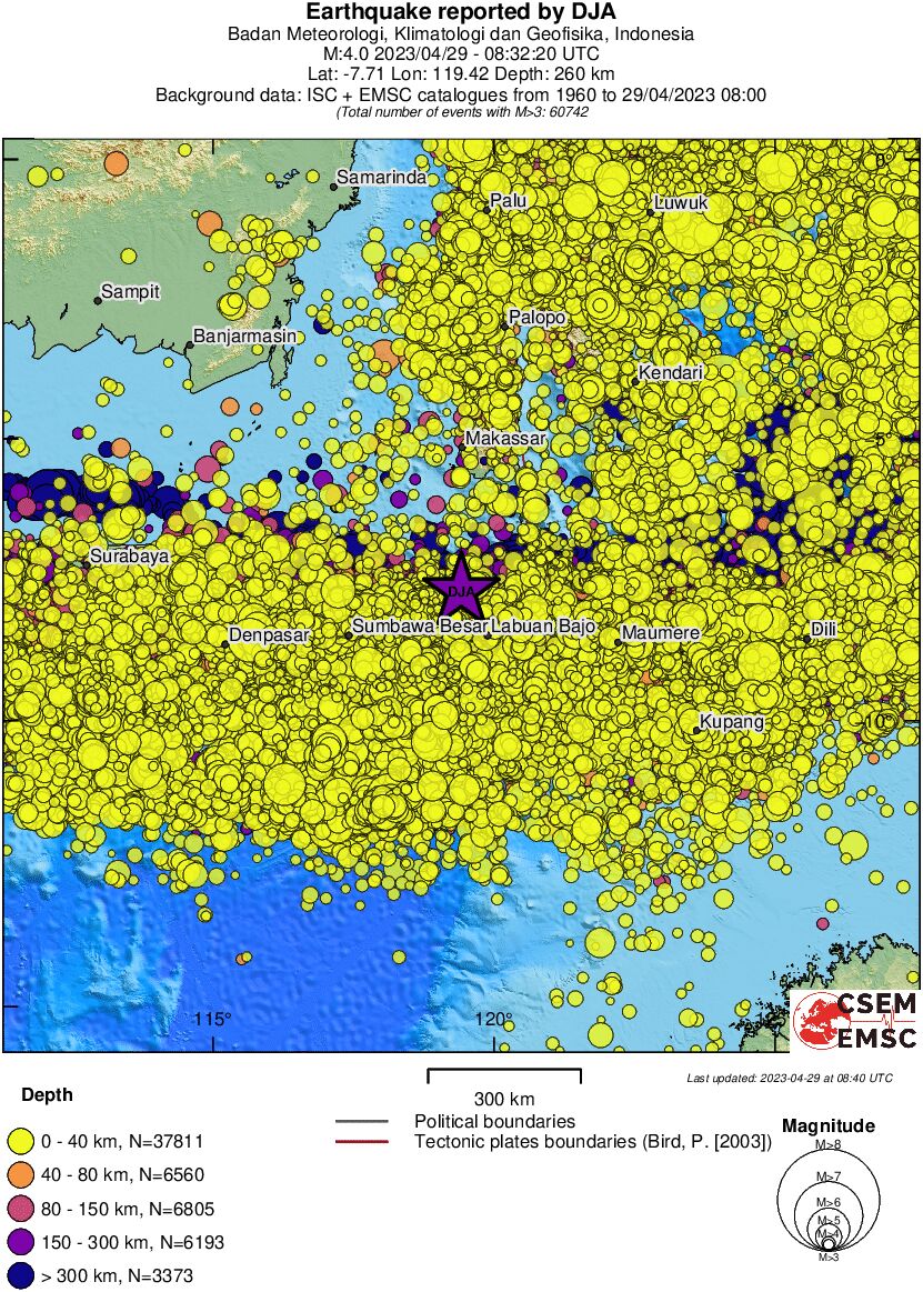 wide historical seismicity