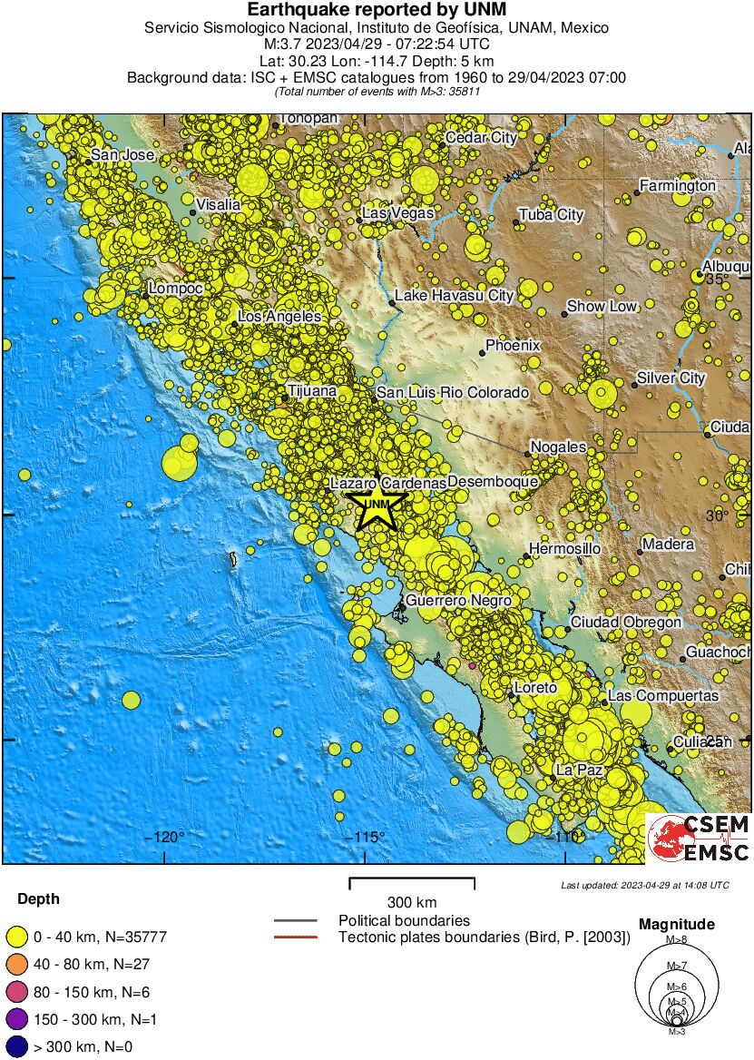 wide historical seismicity