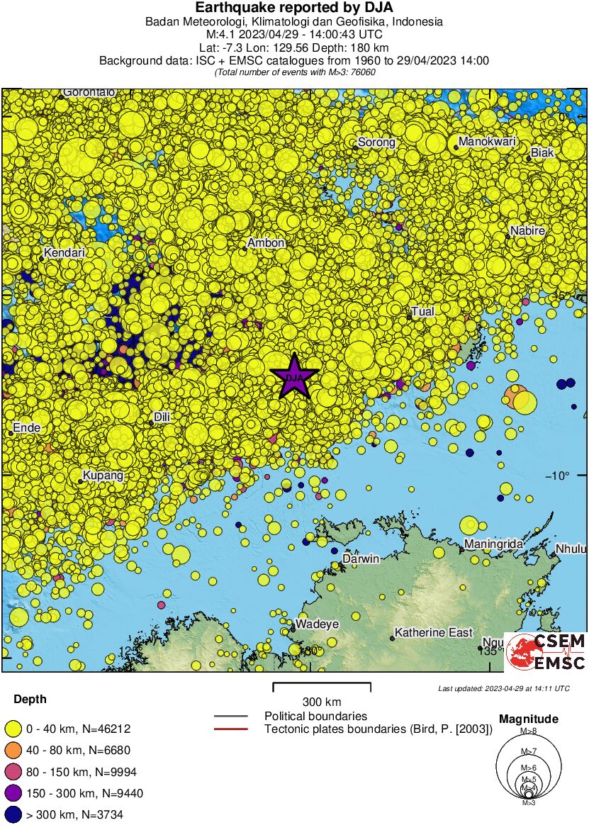 wide historical seismicity