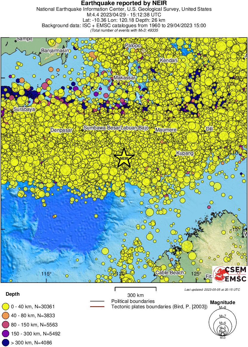 wide historical seismicity