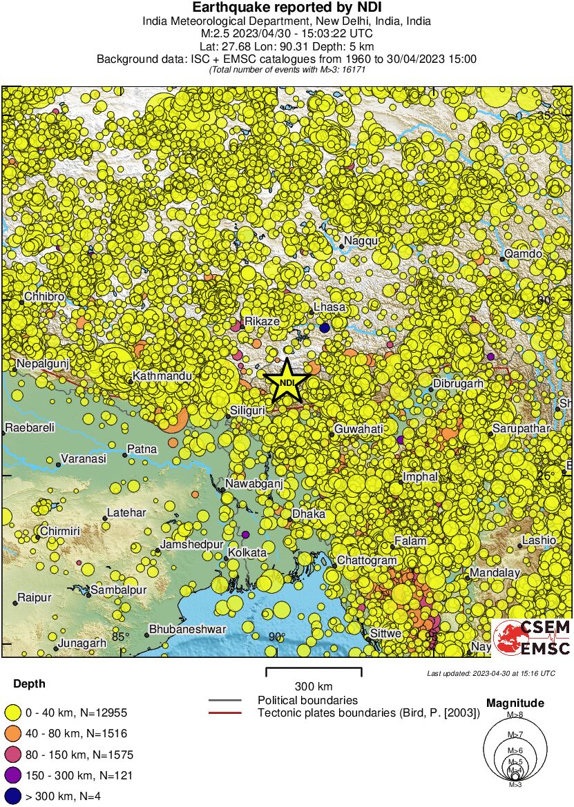 wide historical seismicity