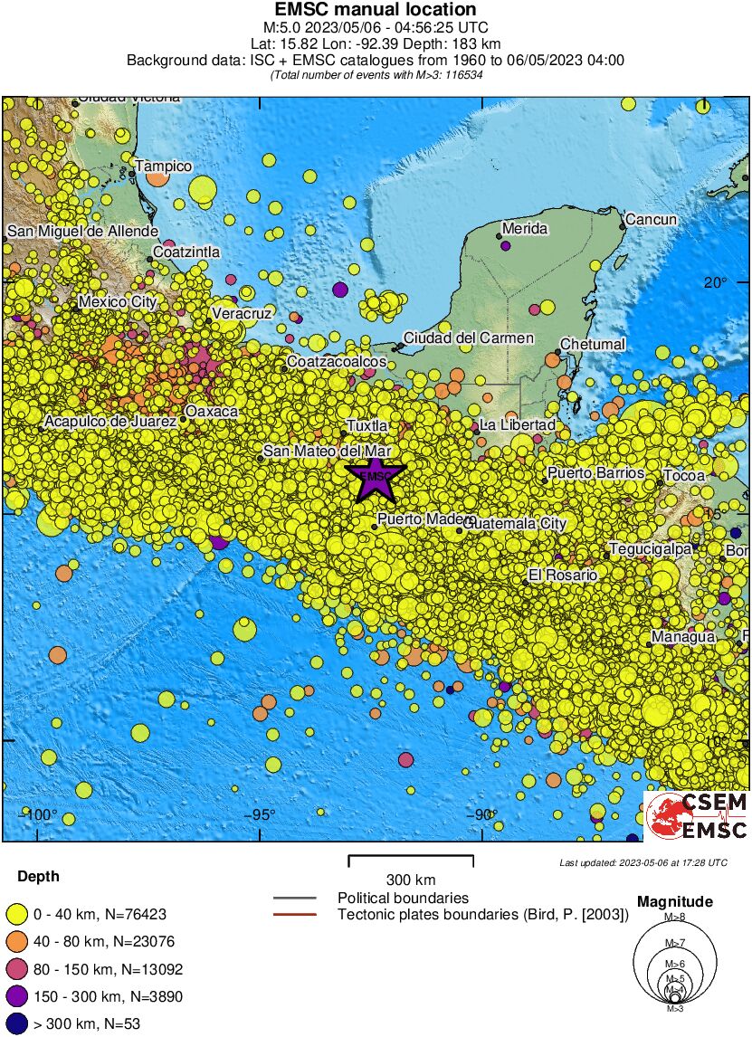 wide historical seismicity