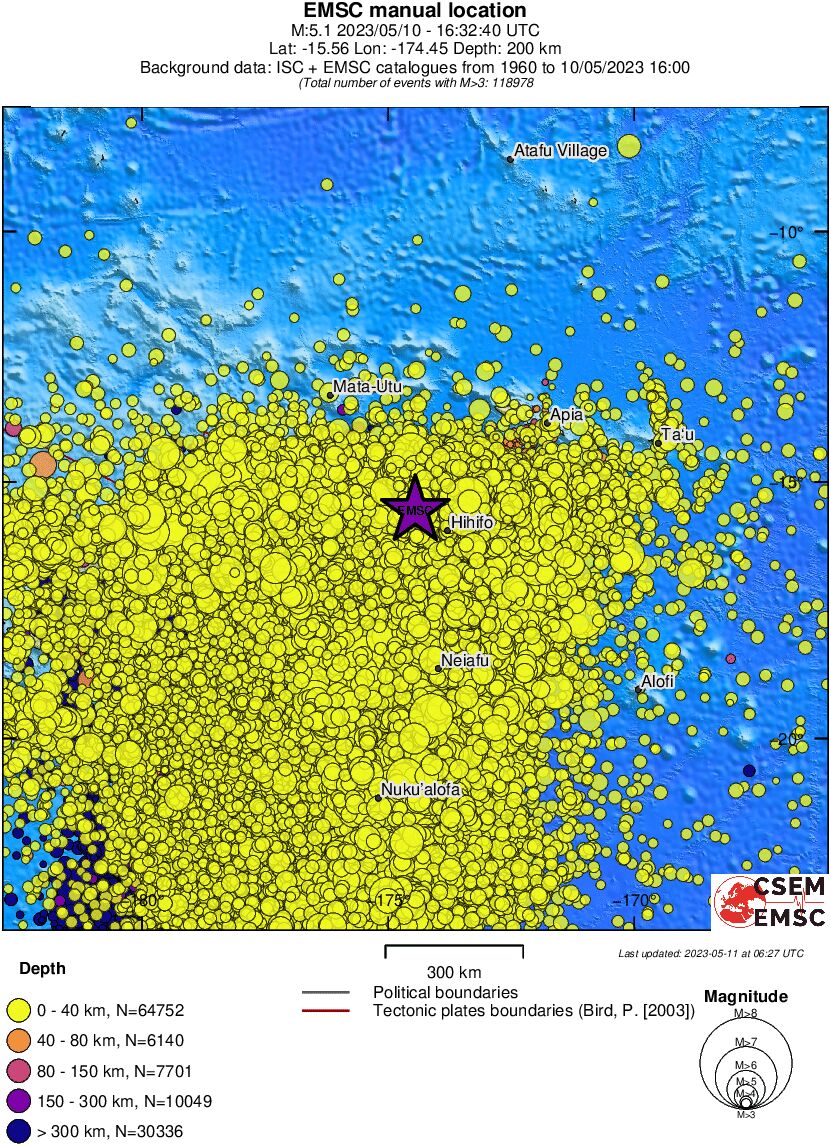 wide historical seismicity