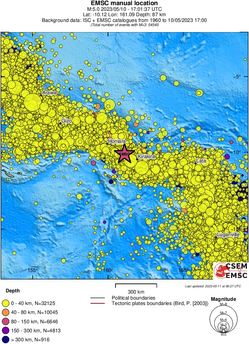 wide historical seismicity