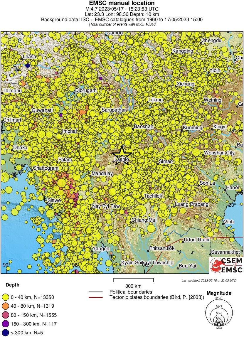 wide historical seismicity
