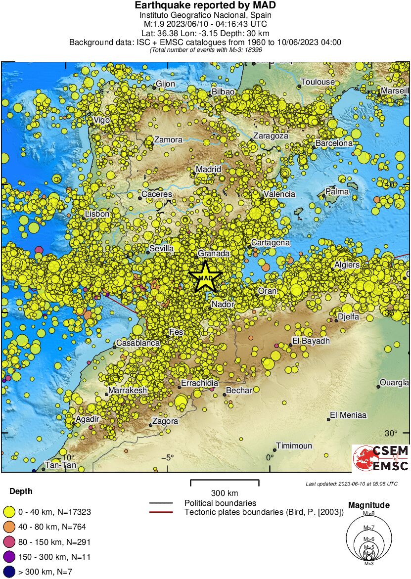 wide historical seismicity