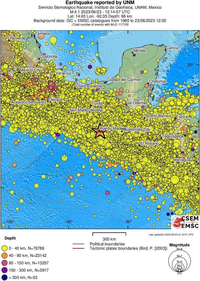 wide historical seismicity