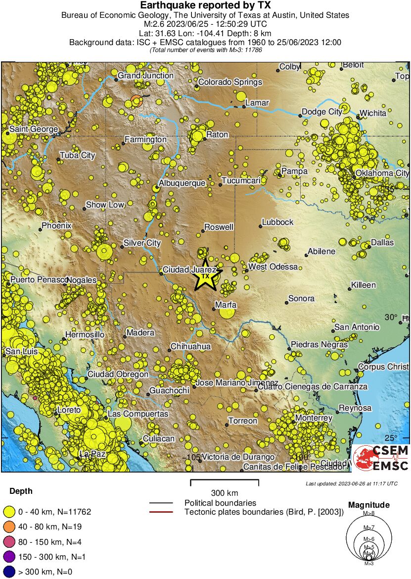 wide historical seismicity