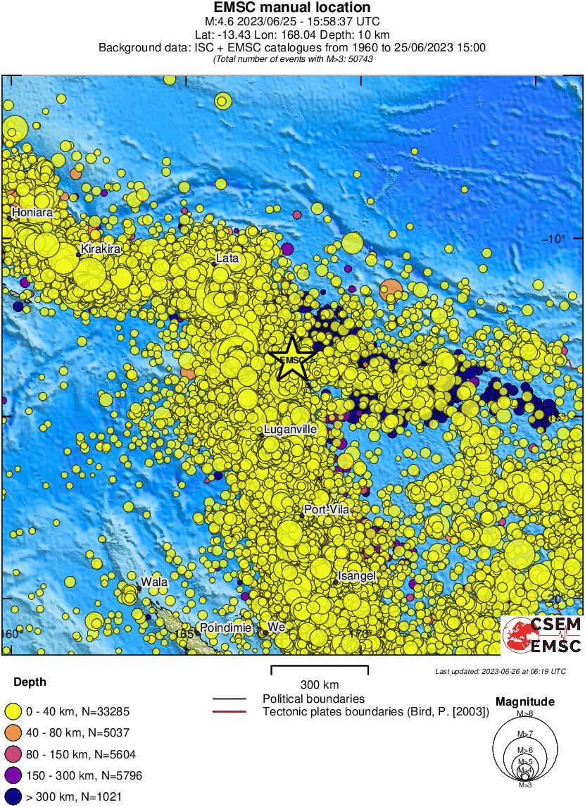 wide historical seismicity