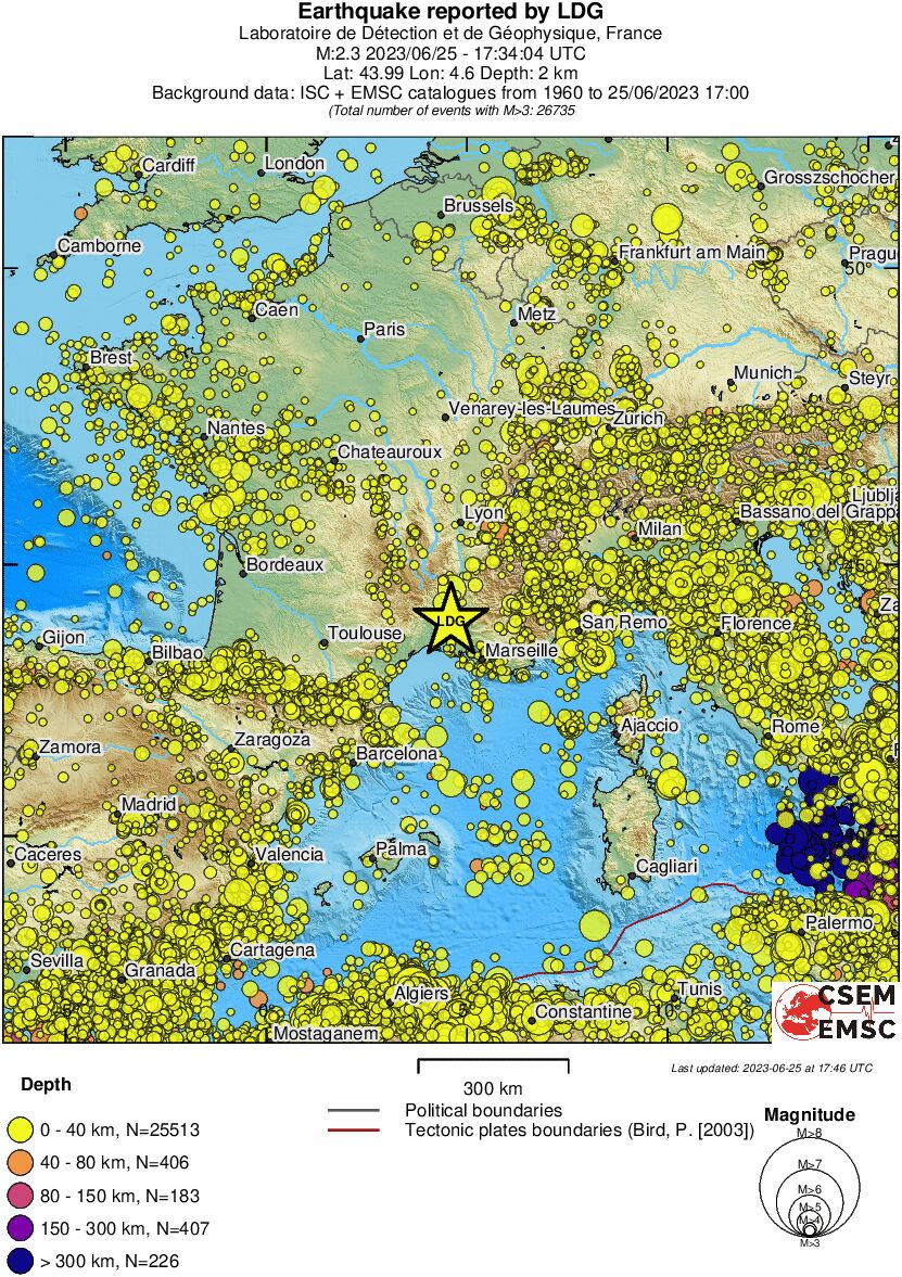 wide historical seismicity