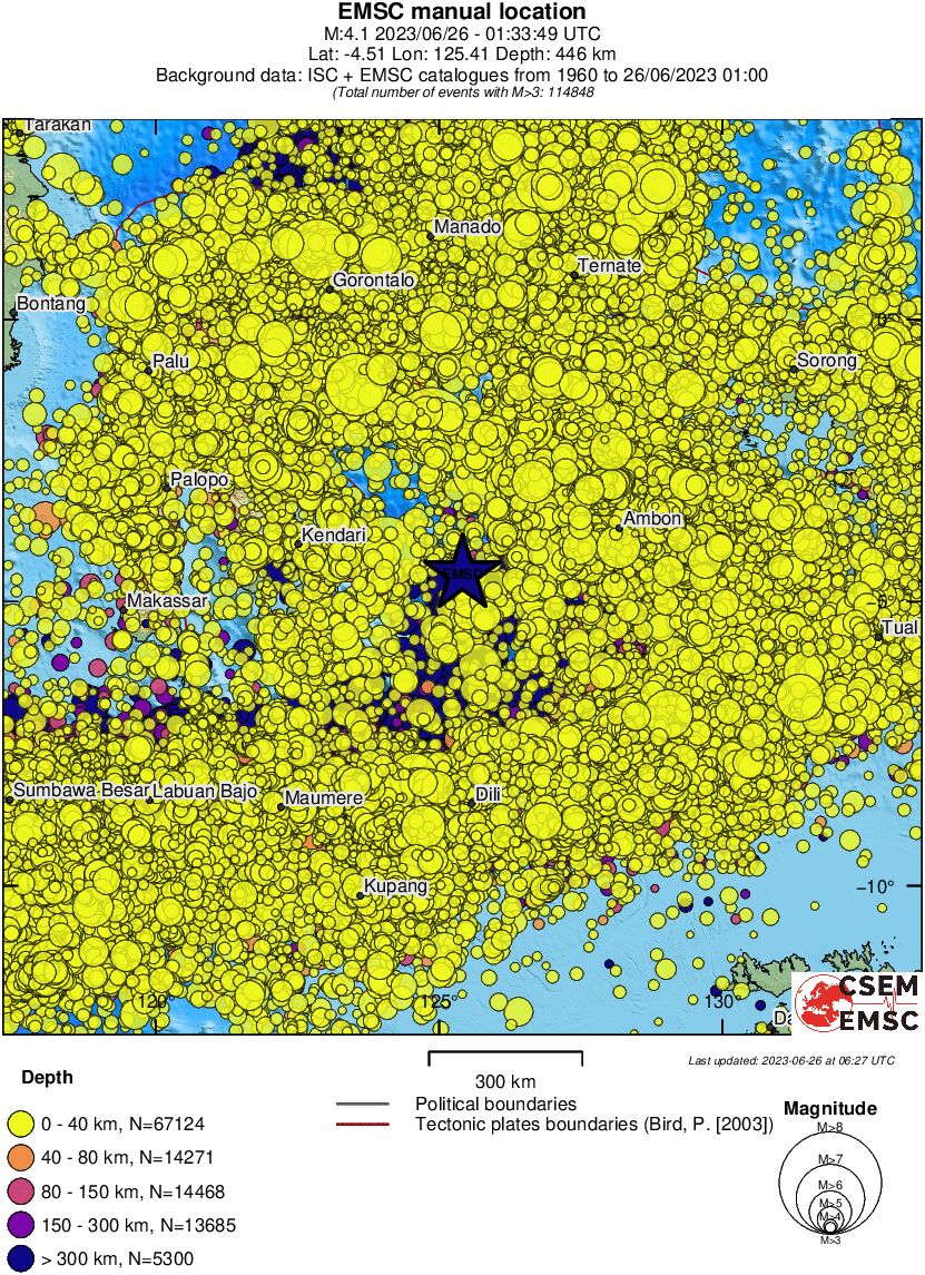 wide historical seismicity