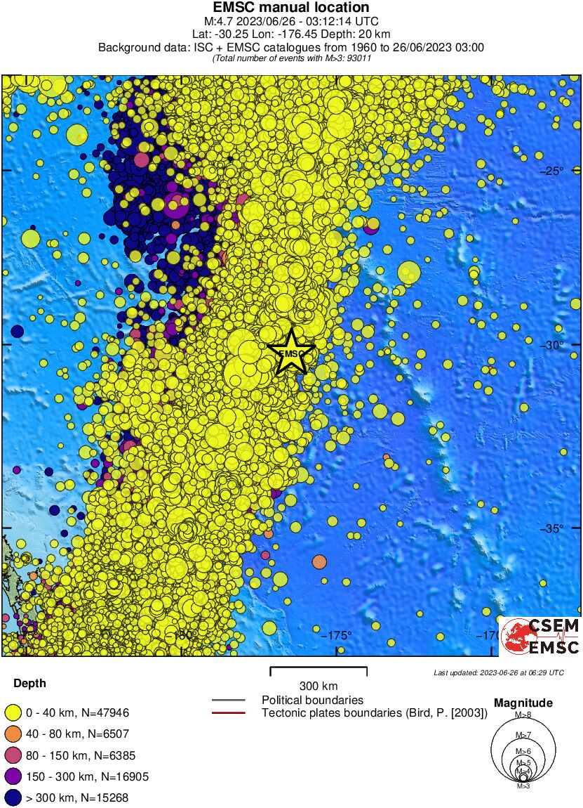 wide historical seismicity