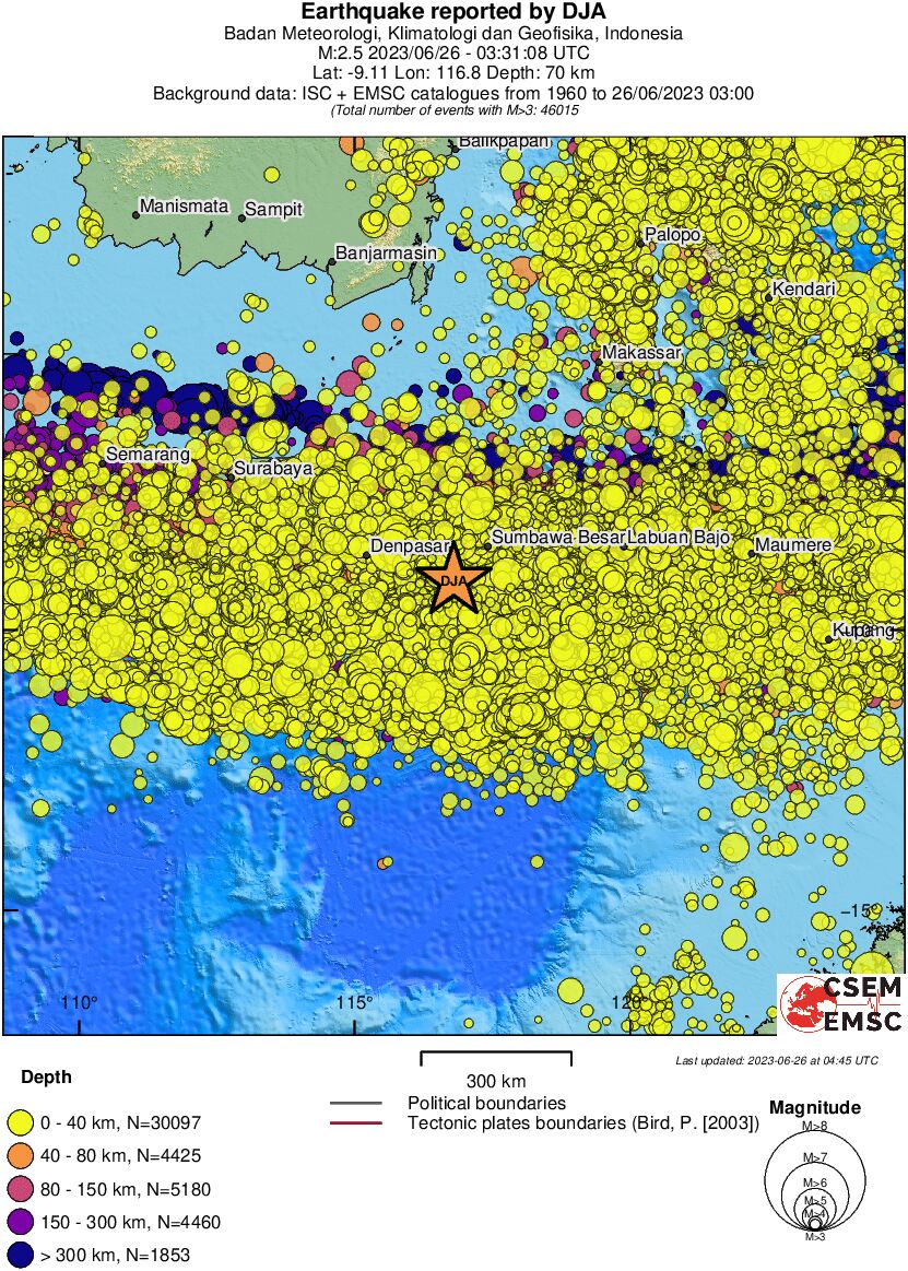 wide historical seismicity