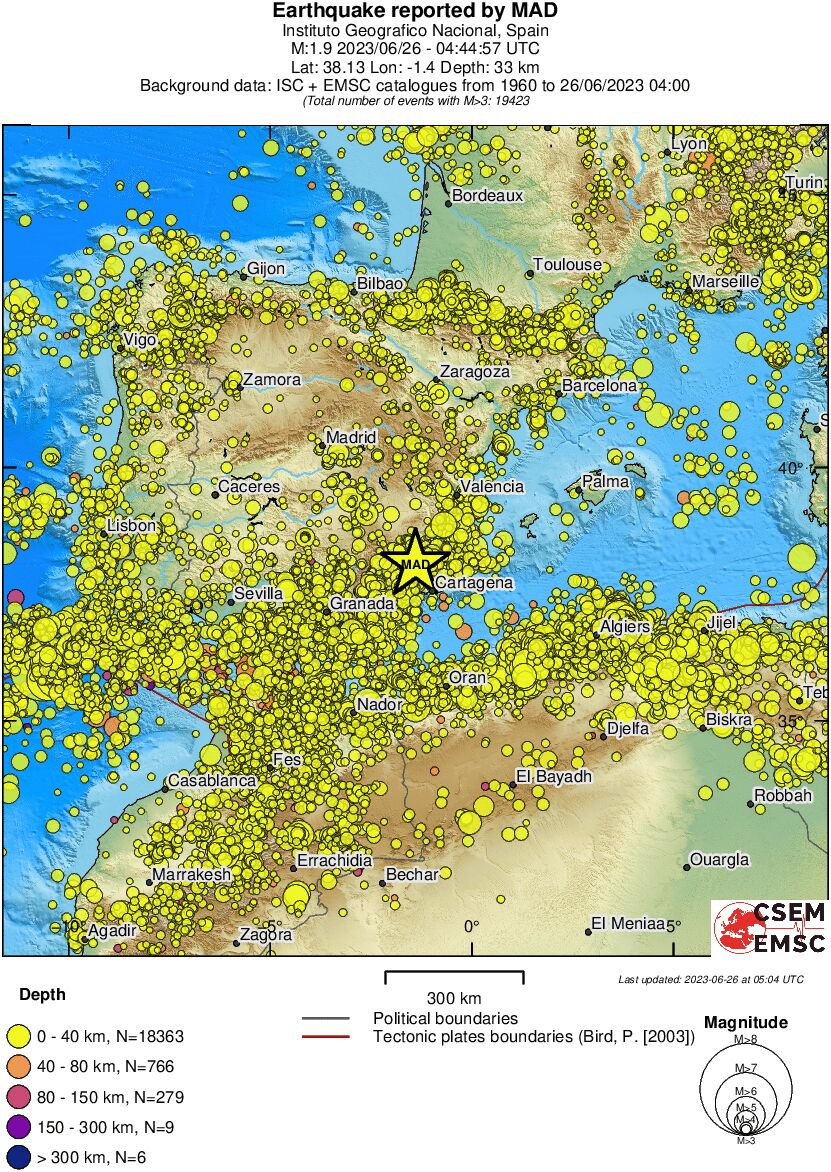 wide historical seismicity