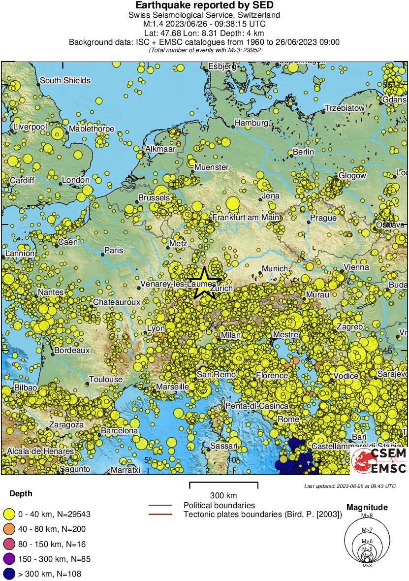 wide historical seismicity