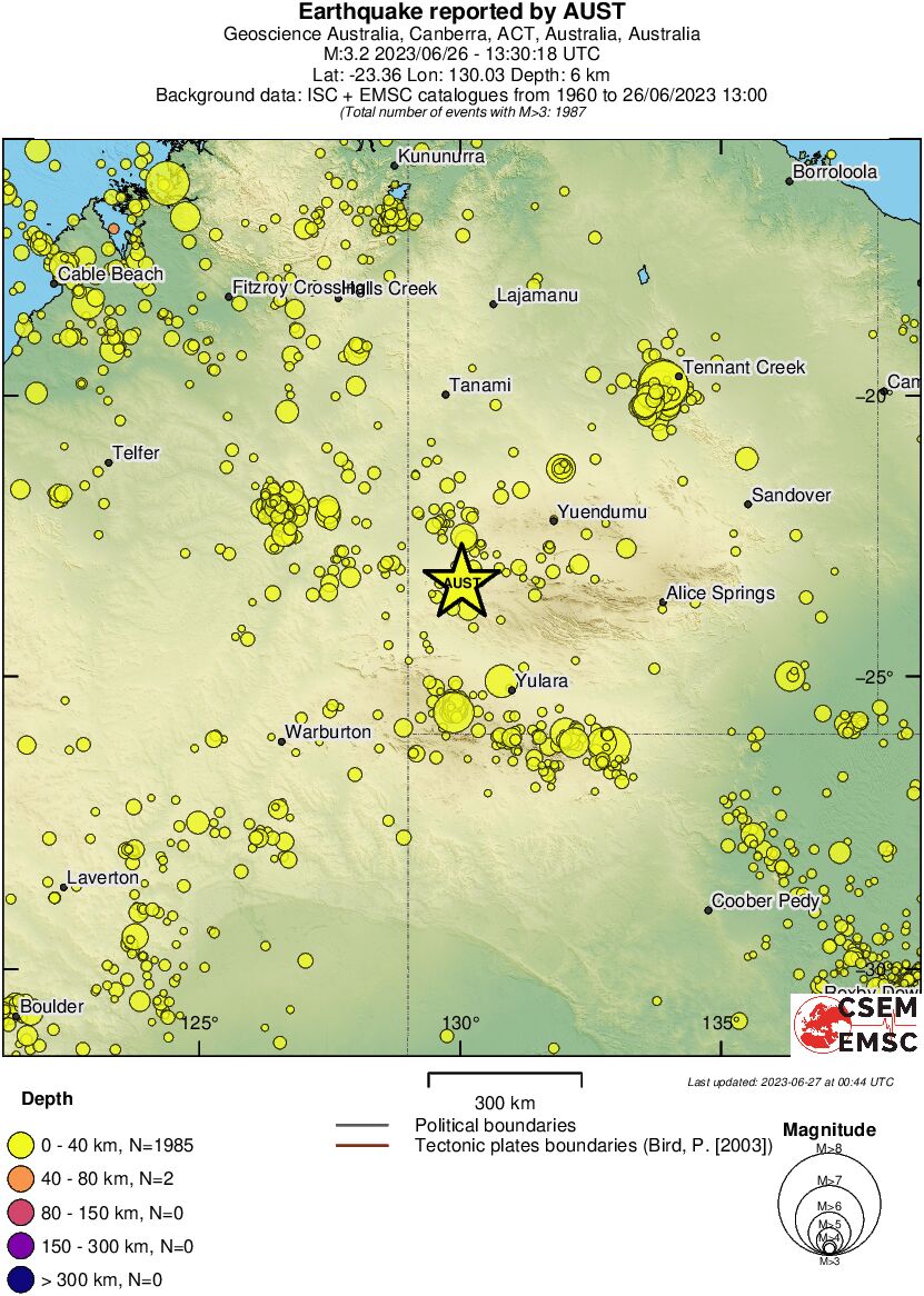 wide historical seismicity