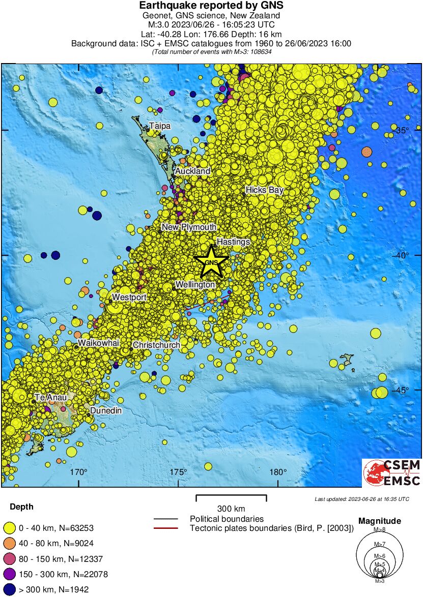 wide historical seismicity