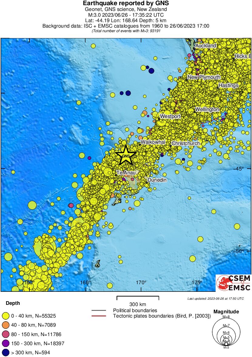 wide historical seismicity