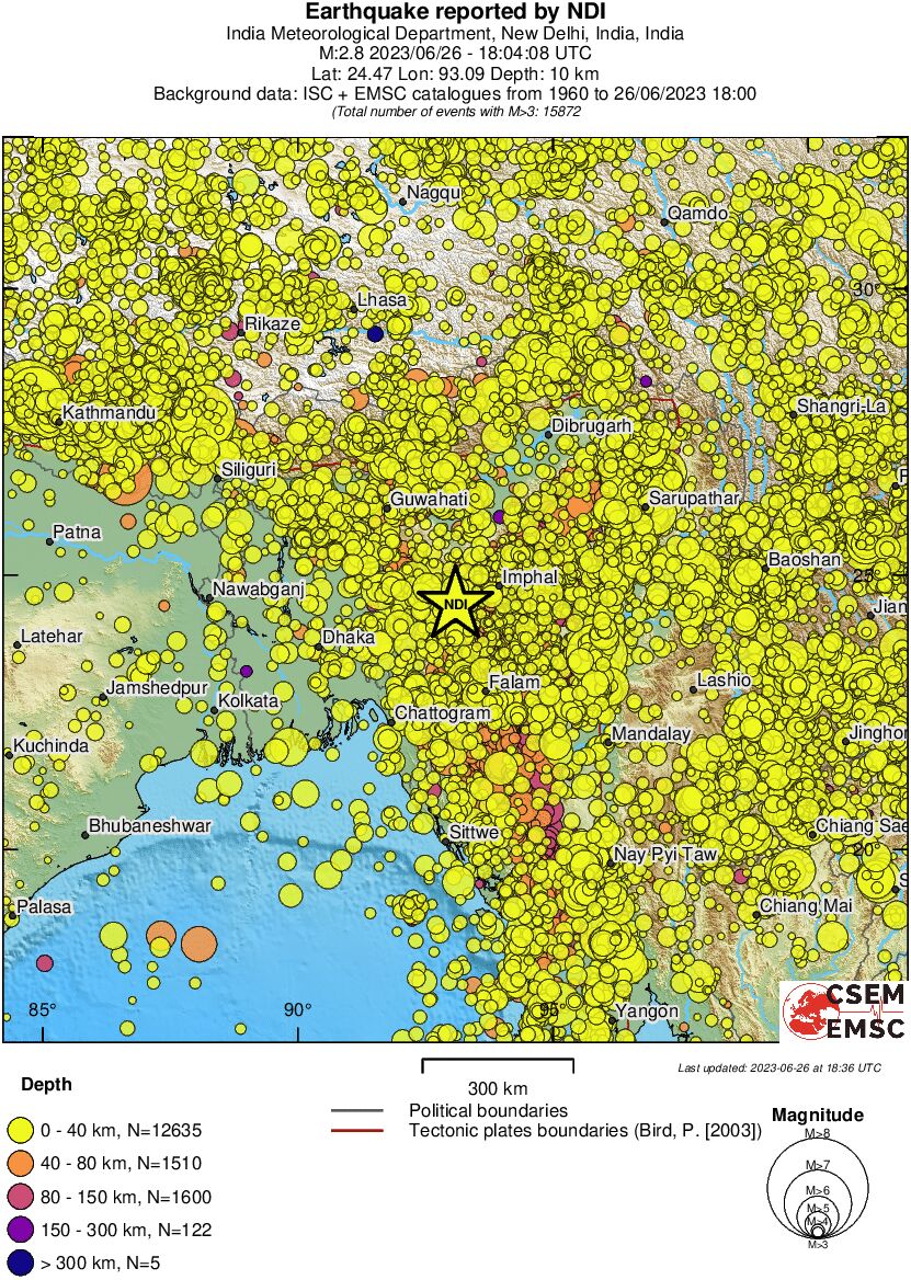wide historical seismicity
