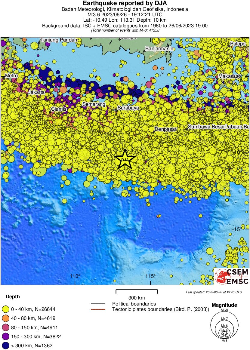 wide historical seismicity