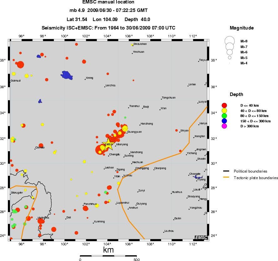 wide historical seismicity