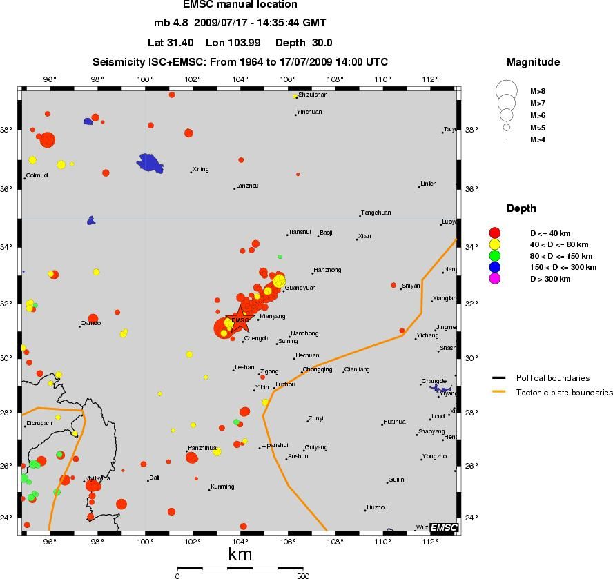 wide historical seismicity
