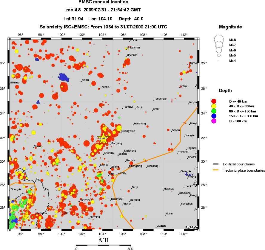 wide historical seismicity
