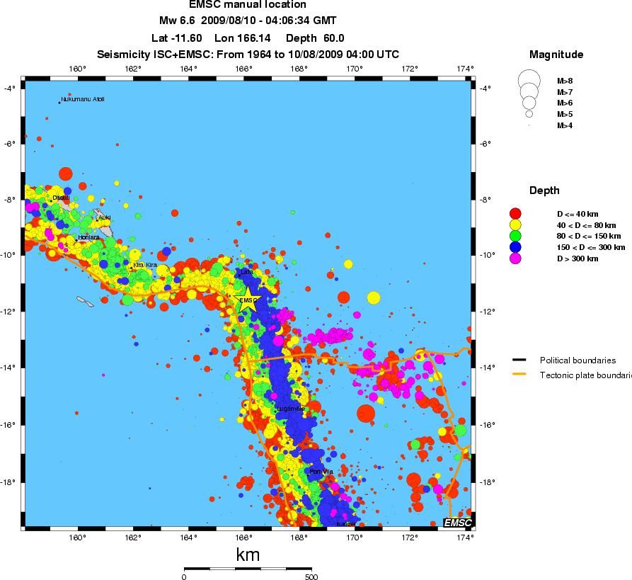 wide historical seismicity