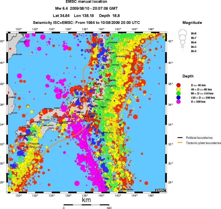 wide historical seismicity