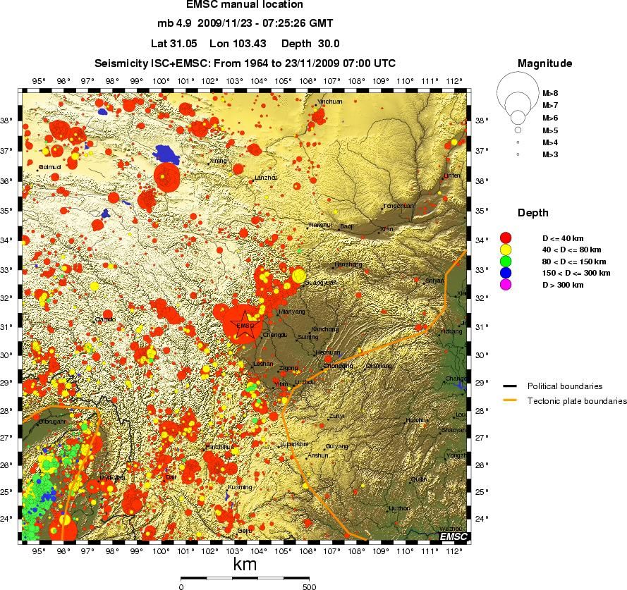 wide historical seismicity