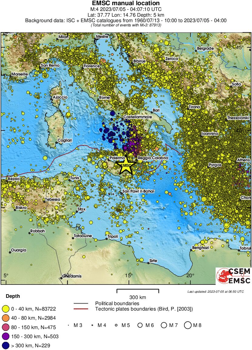 wide historical seismicity