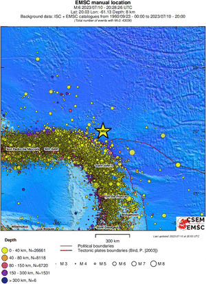 wide historical seismicity