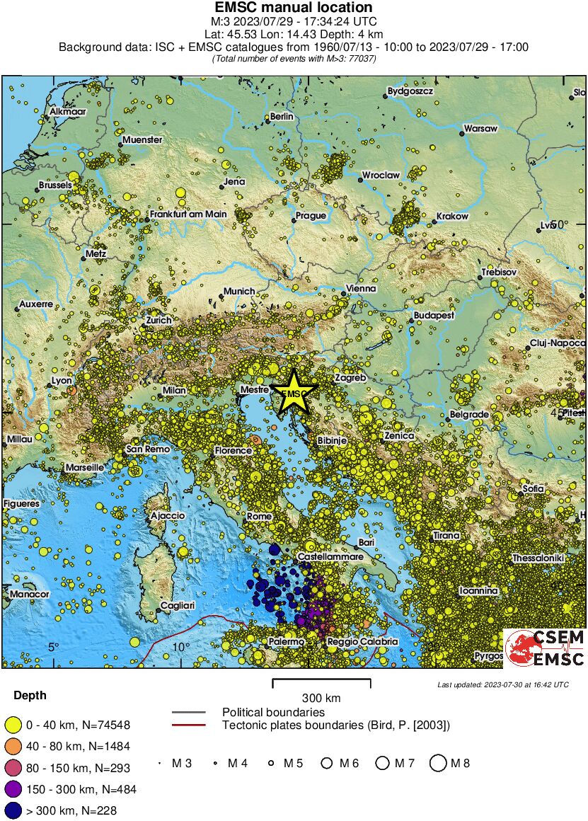 wide historical seismicity