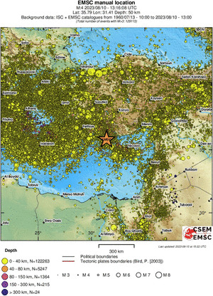 wide historical seismicity