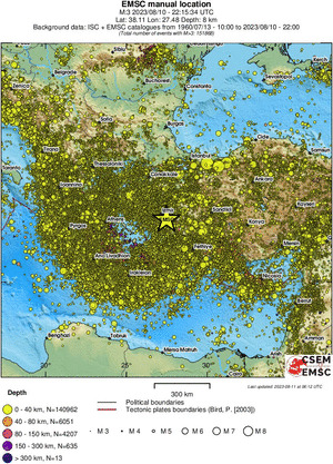 wide historical seismicity