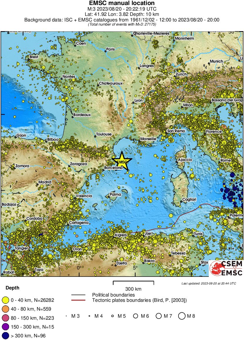 wide historical seismicity