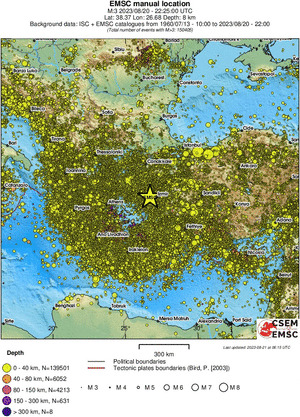 wide historical seismicity