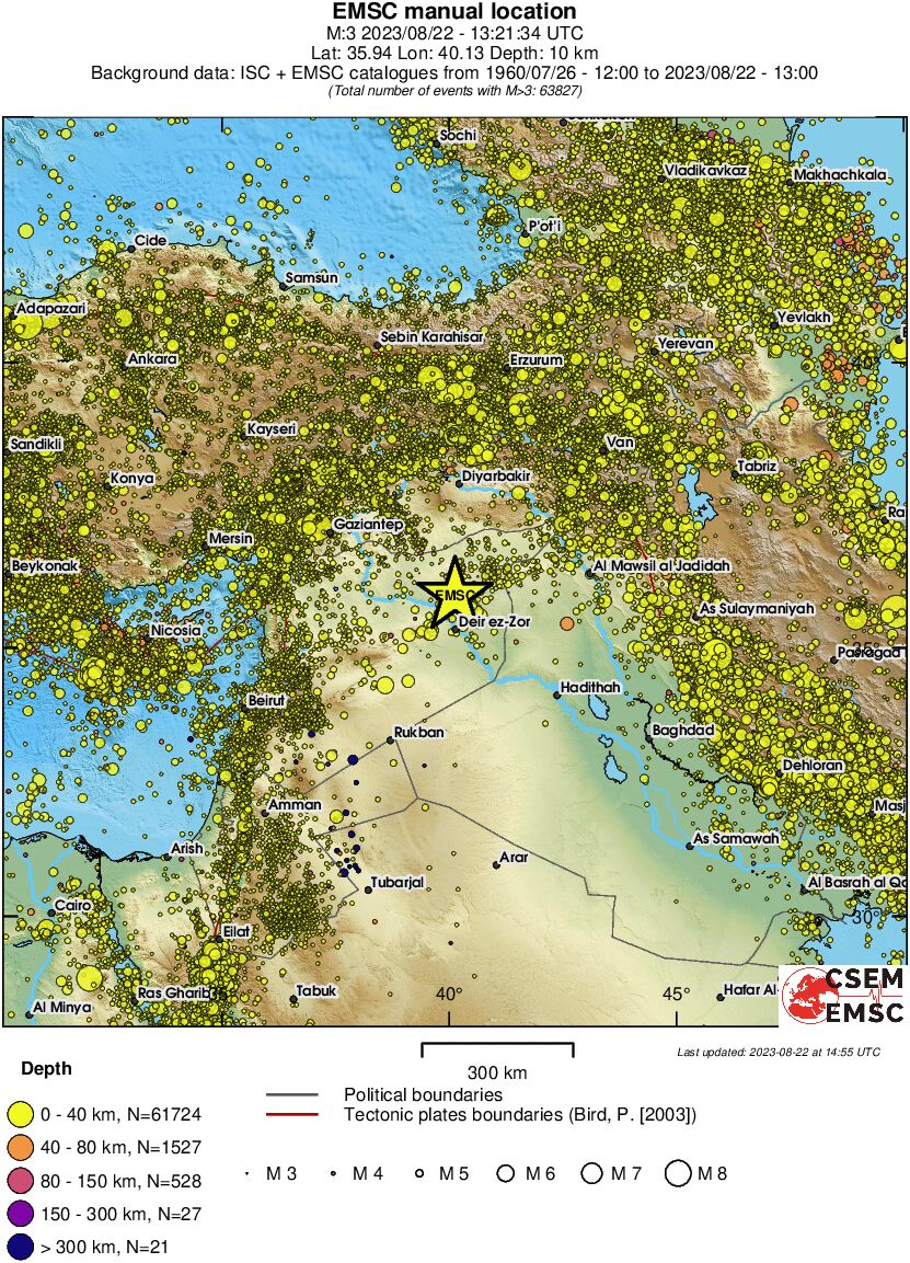 wide historical seismicity