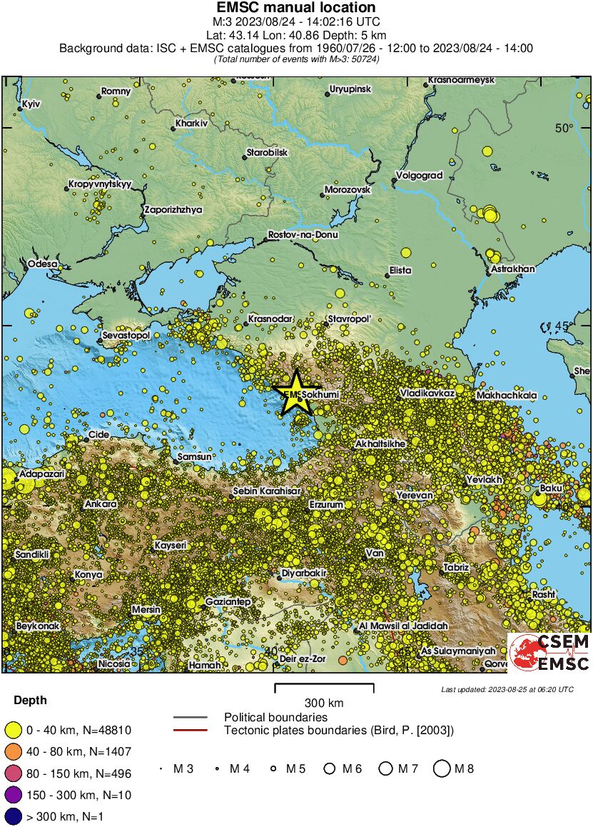 wide historical seismicity