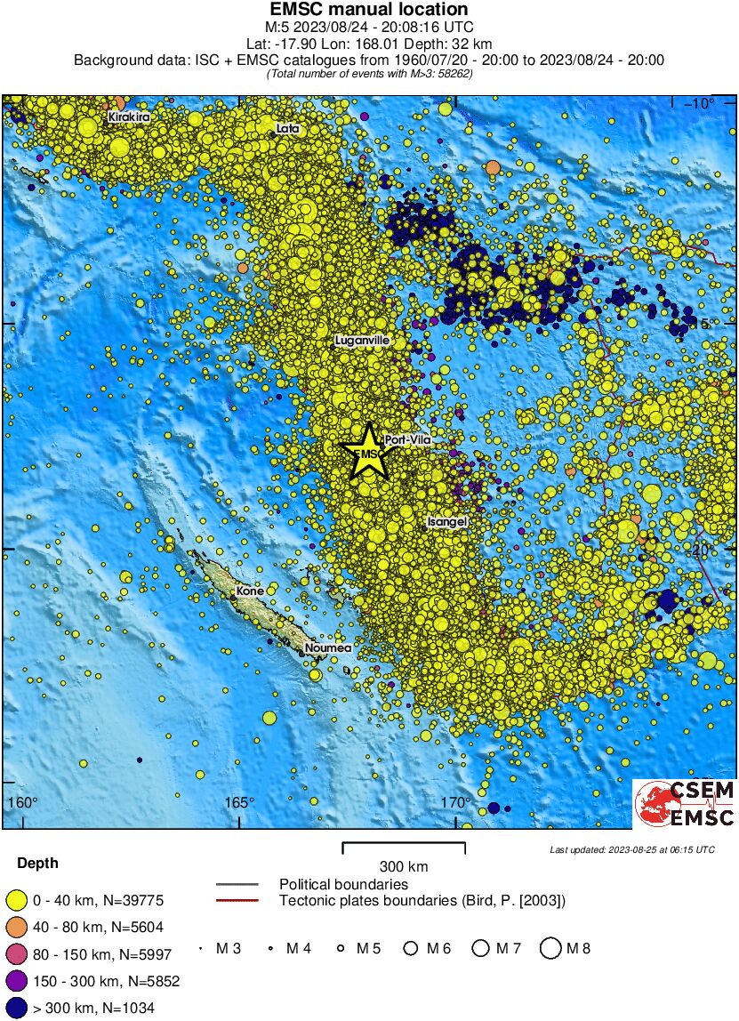 wide historical seismicity