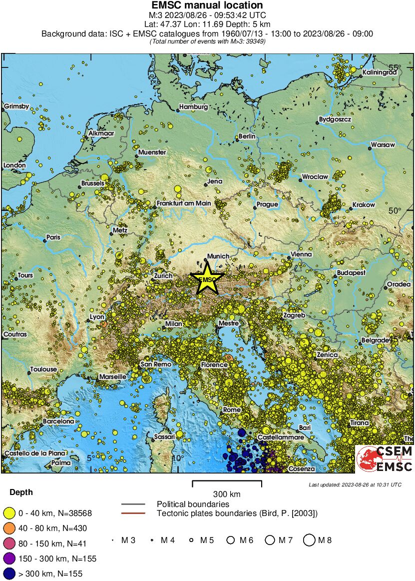 wide historical seismicity