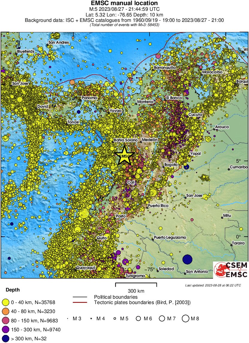 wide historical seismicity
