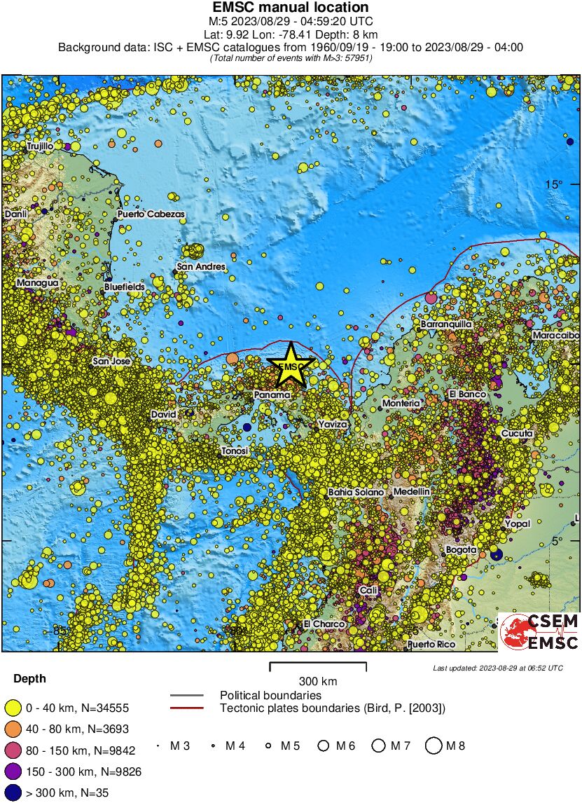 wide historical seismicity