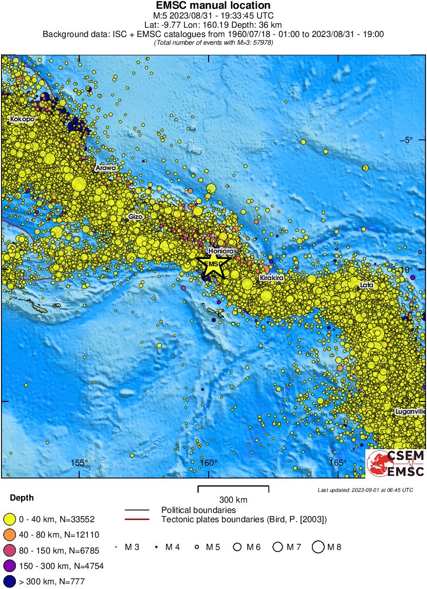 wide historical seismicity