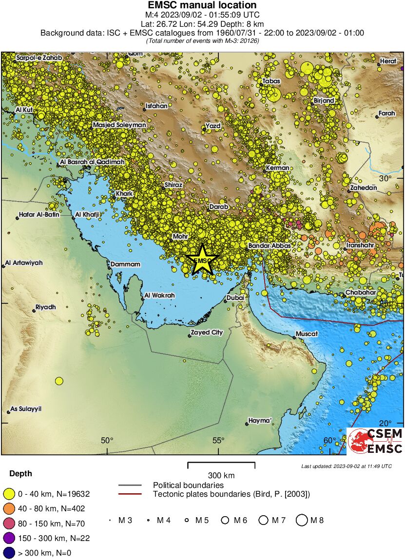 wide historical seismicity