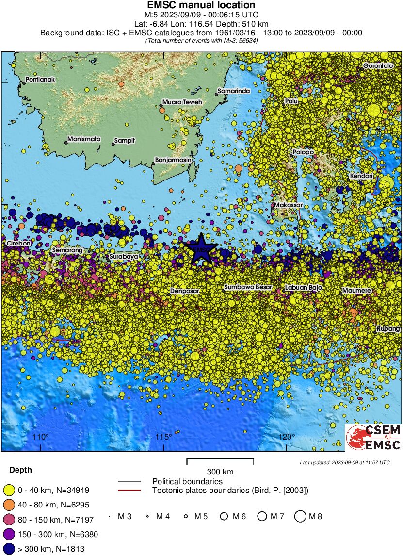 wide historical seismicity