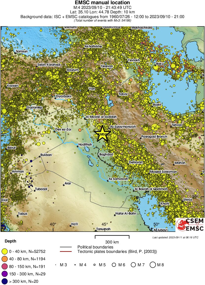 wide historical seismicity