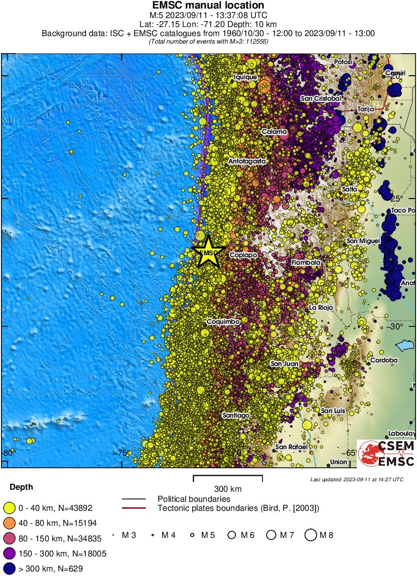 wide historical seismicity