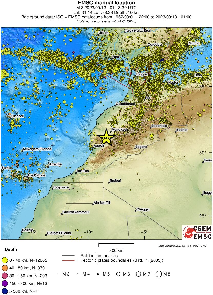wide historical seismicity